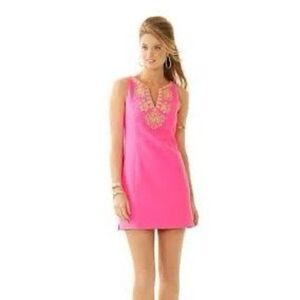 Crown & Ivy Women's M Weekend In Lisbon Signature Dress Pink Gold Cocktail Mini